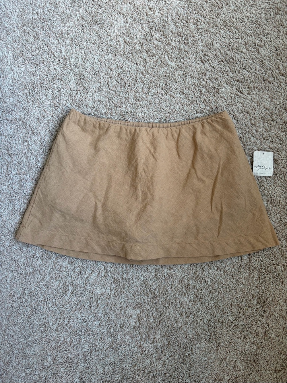 Women's Tan mini skirt